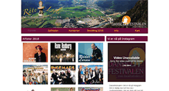 Desktop Screenshot of dansefestivalen.no